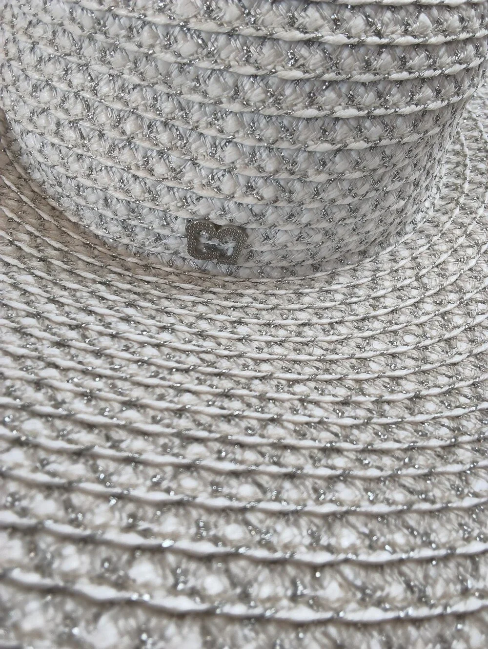 ERIC JAVITS Floppy Straw Sun Hat UPF50 White MINOR FLAW - Picture 5 of 8